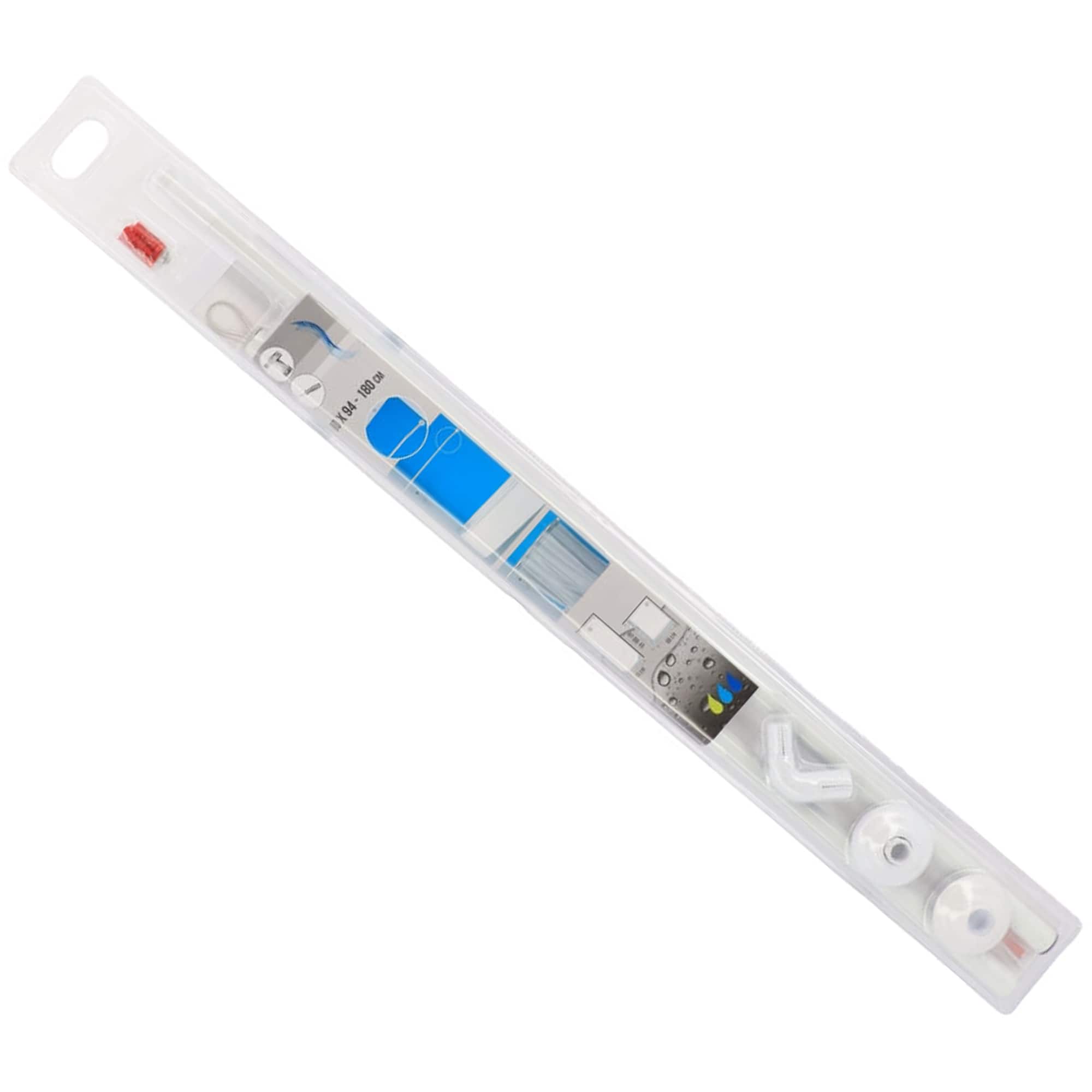 Wall Mounted Adjustable LShaped Corner Bathtub Curtain Rod 37" to 71"L White On Sale Bed